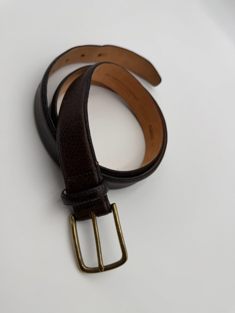 British Belt Company Brown Leather Belt